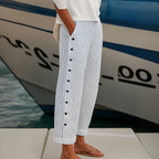 Rosgrove | Women - Striped Casual Trousers - Comfortable Fabric