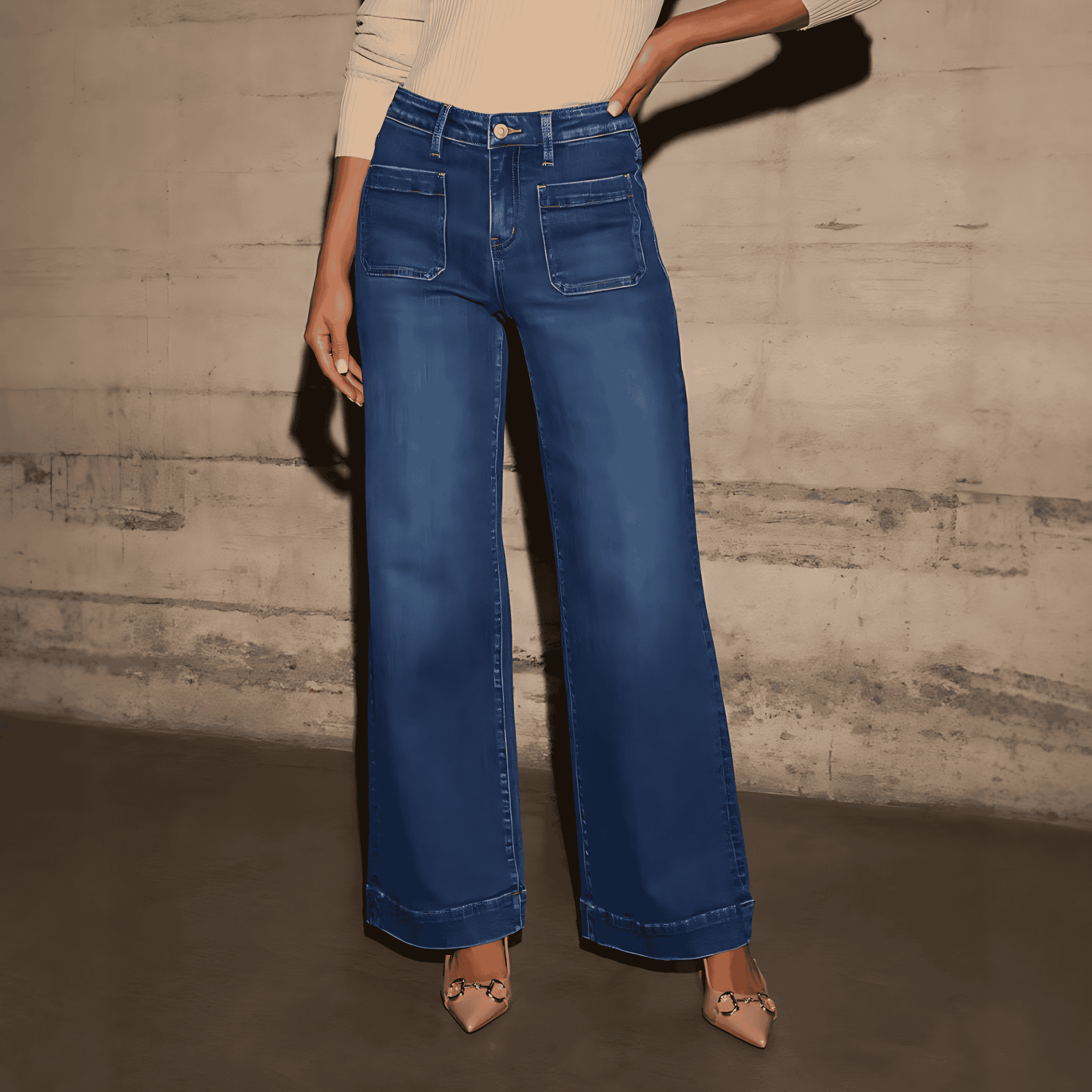 Rosgrove | Women - Wide-Cut Jeans - Elegant Style